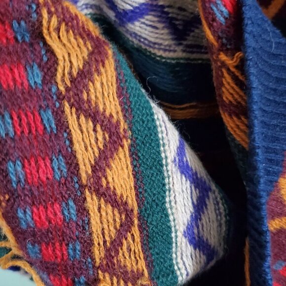 Snowmass 100% Wool Sweater Mens Lg Hong Kong VIntage FLAWS Ski - Picture 7 of 8